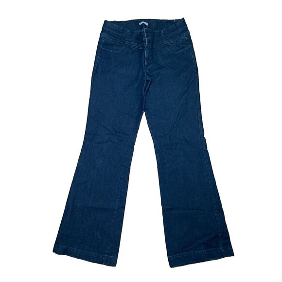 Women's 70's Flare Dark‎ Wash Jeans Size 9/10 Long - Picture 1 of 8